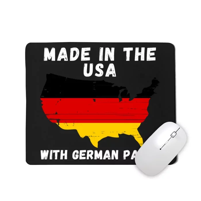 American Made With German Parts Germany Pride Germany USA Mousepad