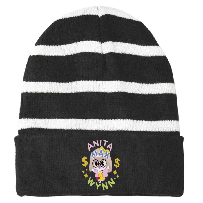 Anita Max Wynn Striped Beanie with Solid Band