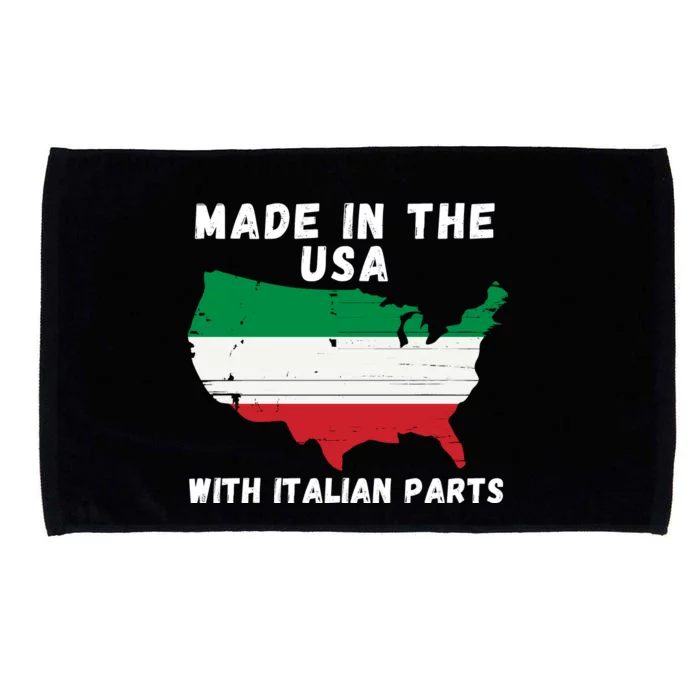 American Made With Italian Parts Italian Pride Italian USA Microfiber Hand Towel