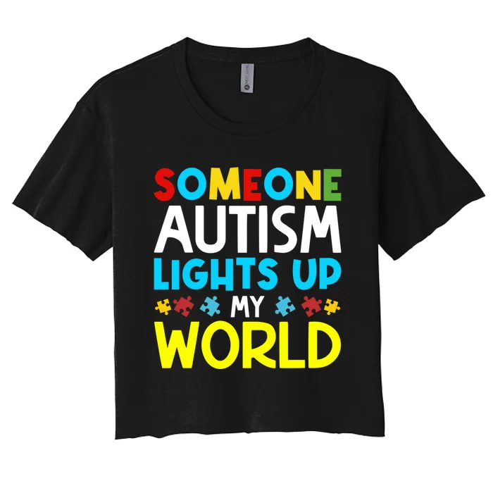 Autism Month World Autism Awareness Day Women's Crop Top Tee