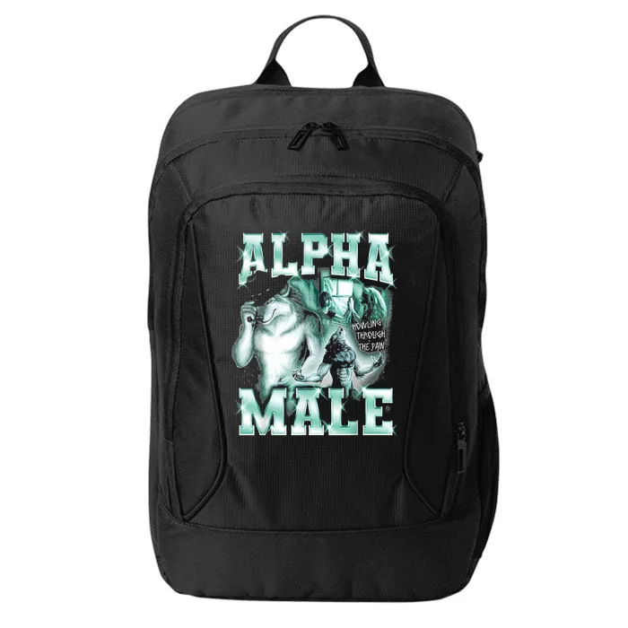 Alpha Male Wolf Meme City Backpack