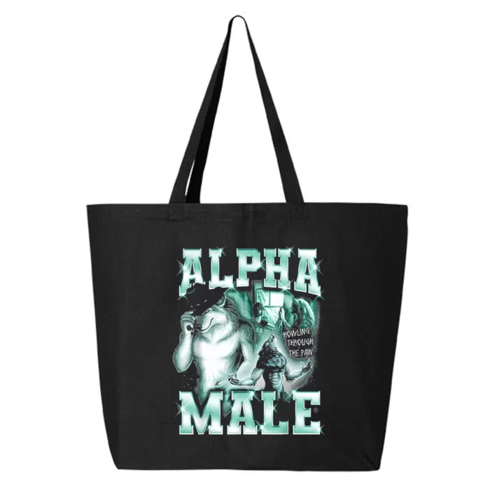 Alpha Male Wolf Meme 25L Jumbo Tote