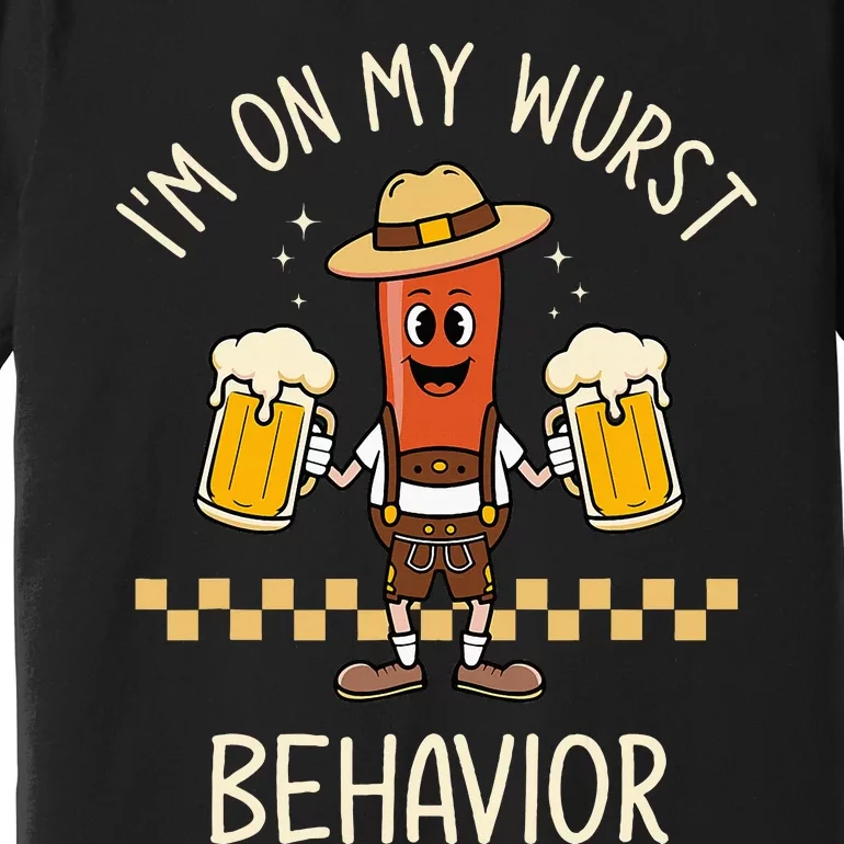 Auf Meinem Wurstverhalten Wurst Funny Oktoberfest Premium T-Shirt