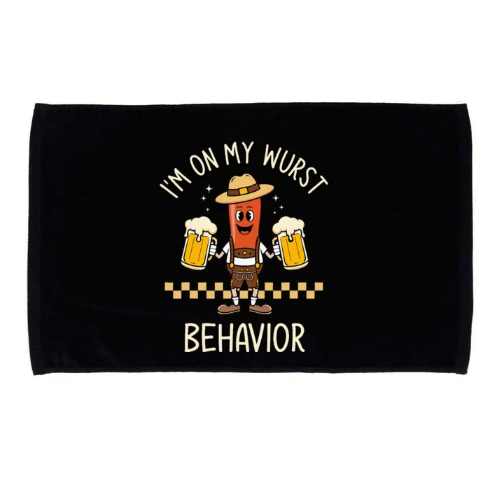 Auf Meinem Wurstverhalten Wurst Funny Oktoberfest Microfiber Hand Towel