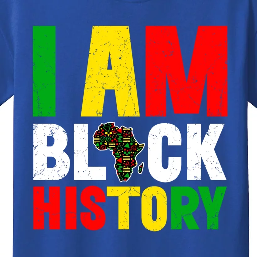 American Map With Pan African Flag For Juneteenth Since 1865 Gift Kids T-Shirt