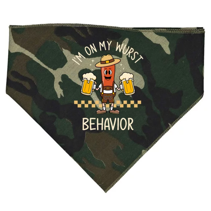 Auf Meinem Wurstverhalten Wurst Funny Oktoberfest USA-Made Doggie Bandana