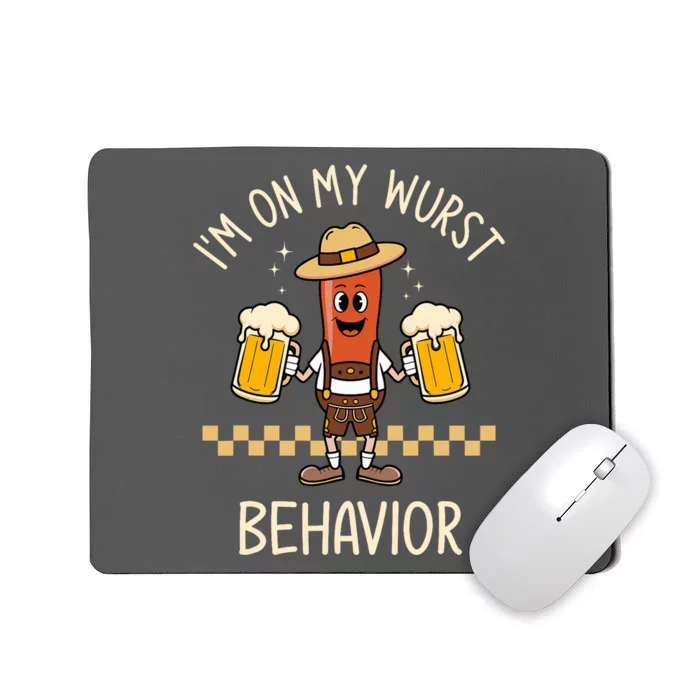 Auf Meinem Wurstverhalten Wurst Funny Oktoberfest Mousepad