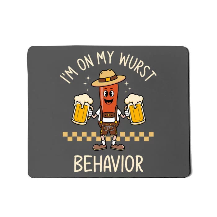 Auf Meinem Wurstverhalten Wurst Funny Oktoberfest Mousepad