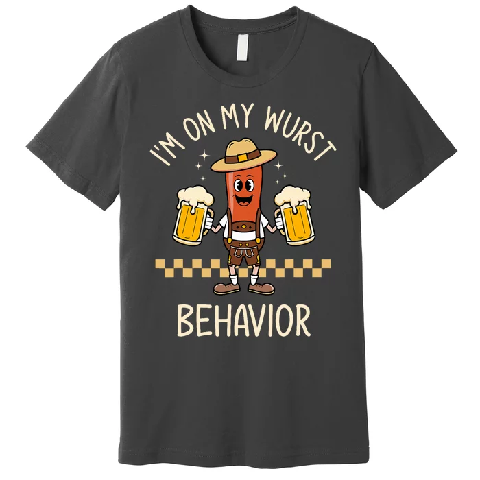 Auf Meinem Wurstverhalten Wurst Funny Oktoberfest Premium T-Shirt