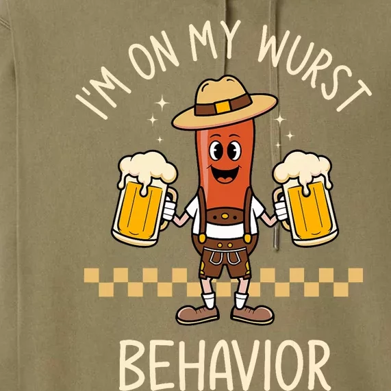 Auf Meinem Wurstverhalten Wurst Funny Oktoberfest Premium Hoodie