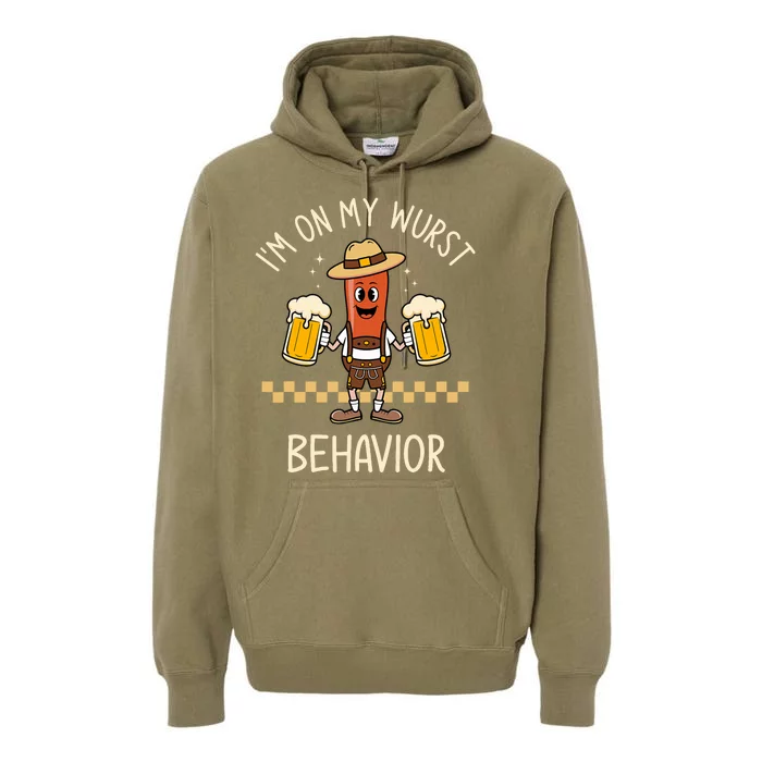 Auf Meinem Wurstverhalten Wurst Funny Oktoberfest Premium Hoodie