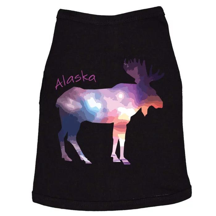 Alaska Moose Within The Borealis And The Polar Sky Doggie Tank