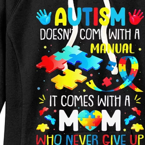 Autism Mom Women Mother Mama Mother's Day Autism Awarenes Women's Fleece Hoodie