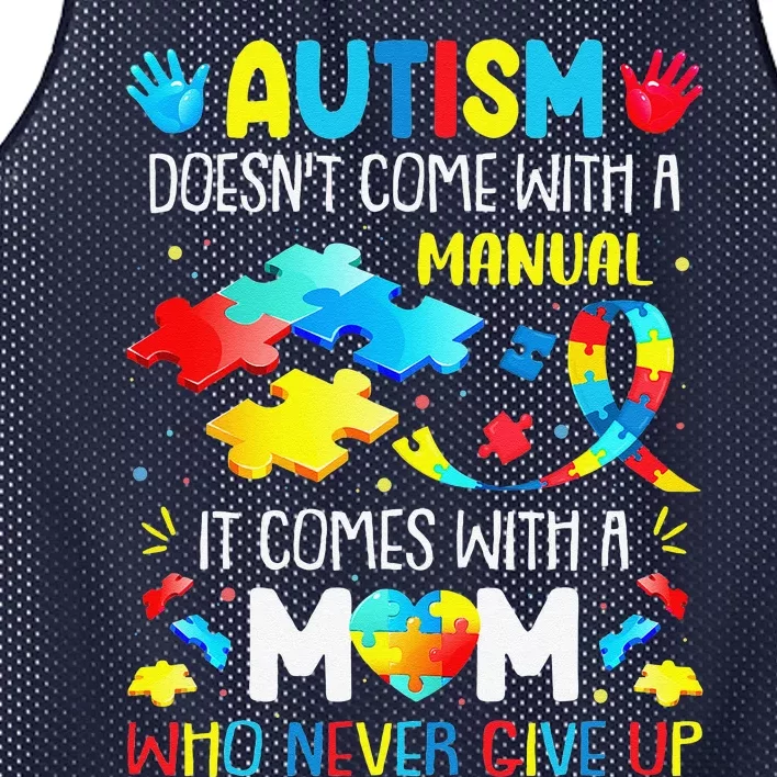 Autism Mom Women Mother Mama Mother's Day Autism Awarenes Mesh Reversible Basketball Jersey Tank