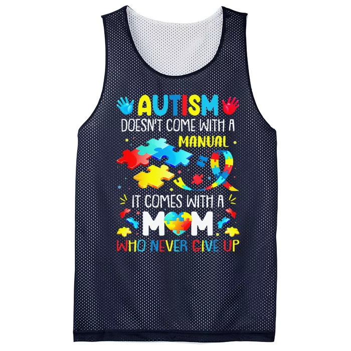 Autism Mom Women Mother Mama Mother's Day Autism Awarenes Mesh Reversible Basketball Jersey Tank