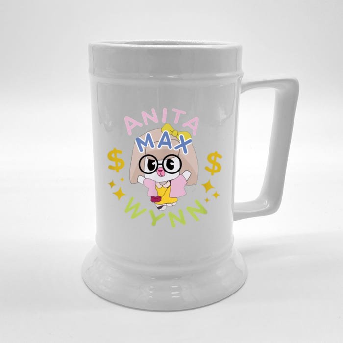 Anita Max Wynn Front & Back Beer Stein