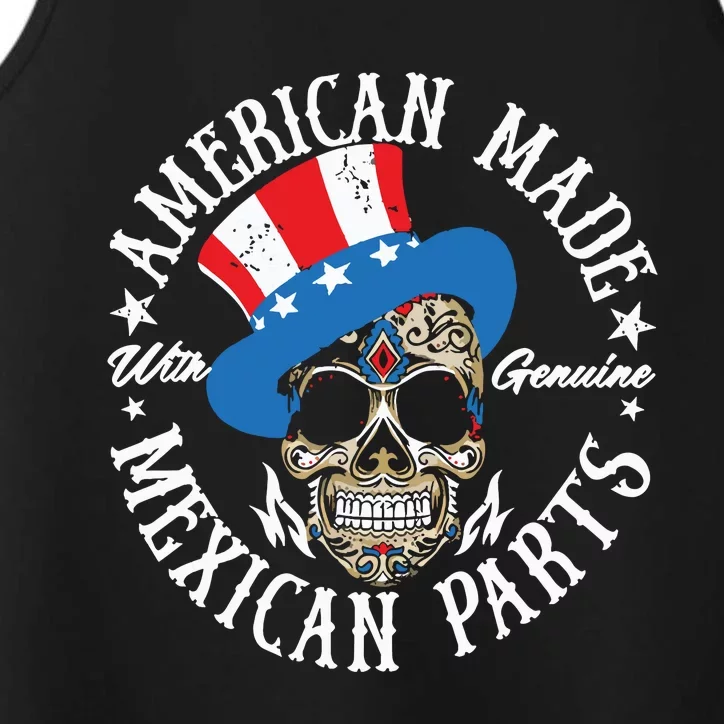 American Made With Genuine Mexican Parts Skull Performance Tank