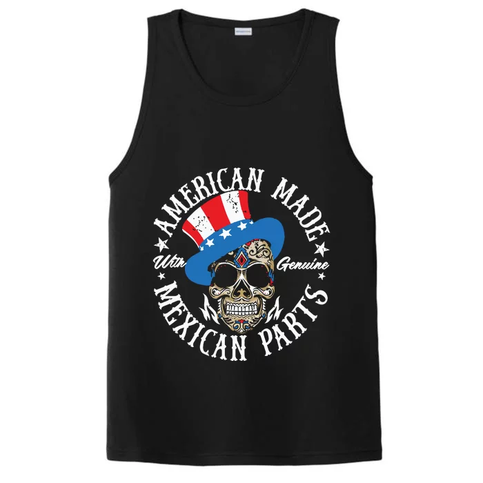 American Made With Genuine Mexican Parts Skull Performance Tank