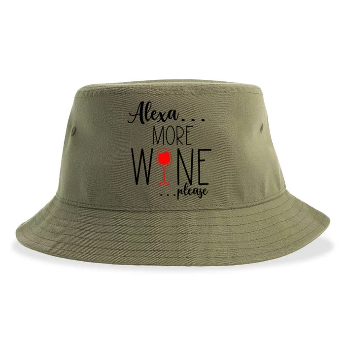 Alexa More Wine Please Sustainable Bucket Hat