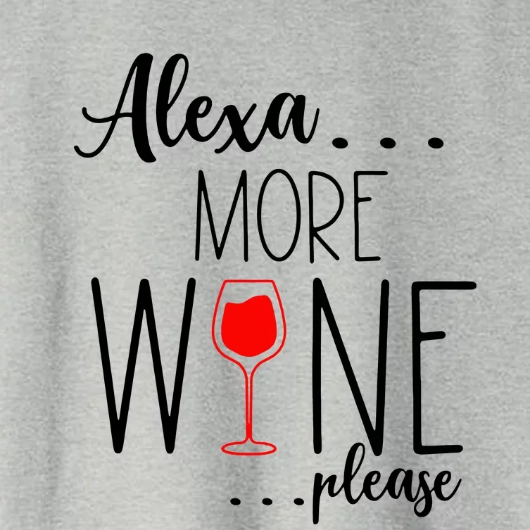 Alexa More Wine Please Women's Crop Top Tee