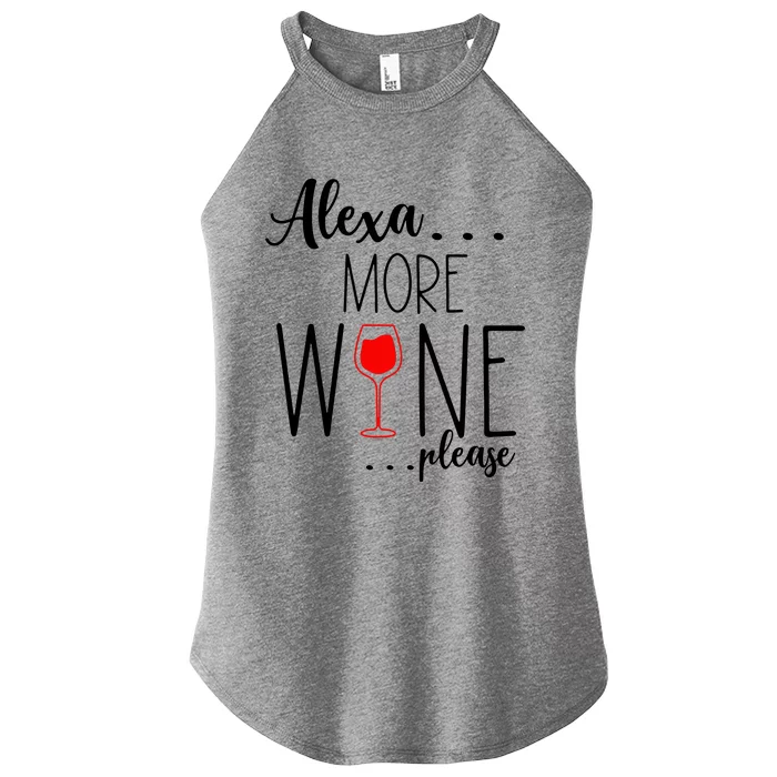 Alexa More Wine Please Women’s Perfect Tri Rocker Tank