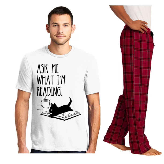 Ask Me What I'm Reading Book Illustration Pajama Set