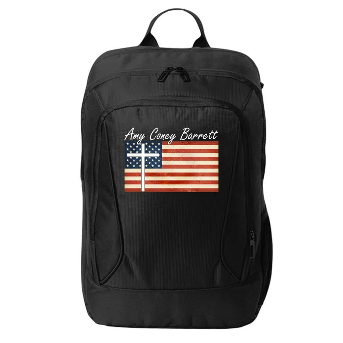 Amy Coney Barrett Christian Vintage US Flag City Backpack