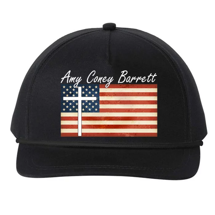 Amy Coney Barrett Christian Vintage US Flag Snapback Five-Panel Rope Hat