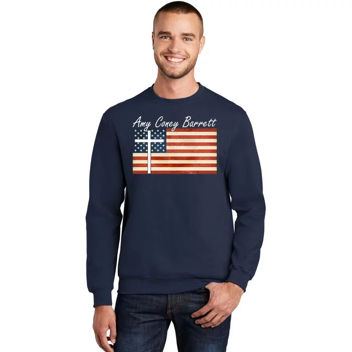 Amy Coney Barrett Christian Vintage US Flag Sweatshirt