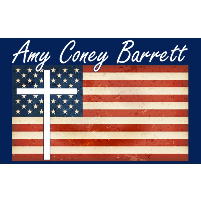 Amy Coney Barrett Christian Vintage US Flag Bumper Sticker