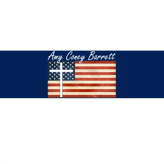 Amy Coney Barrett Christian Vintage US Flag Bumper Sticker