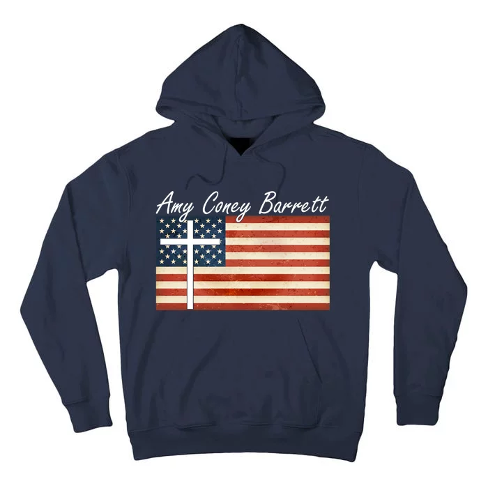 Amy Coney Barrett Christian Vintage US Flag Tall Hoodie