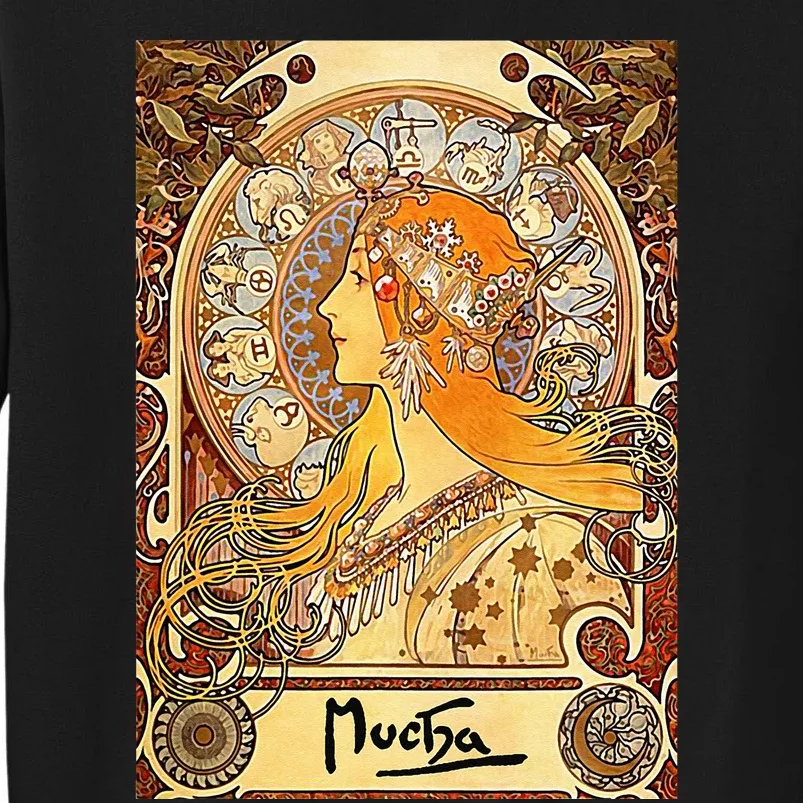 Alphonse Mucha Zodiac Art Nouveau Tall Sweatshirt