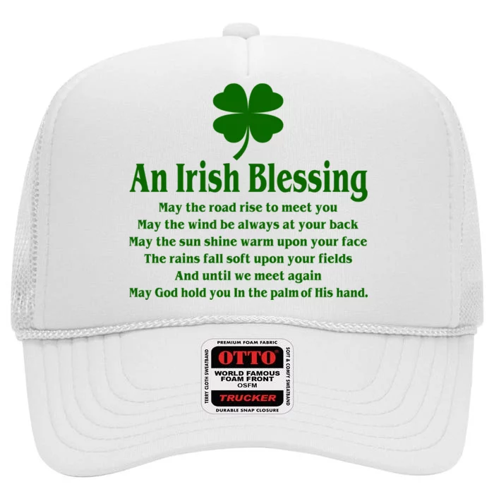 An Irish Blessing High Crown Mesh Trucker Hat