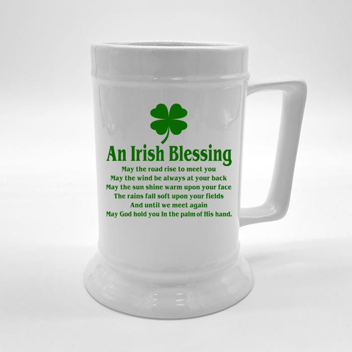 An Irish Blessing Front & Back Beer Stein