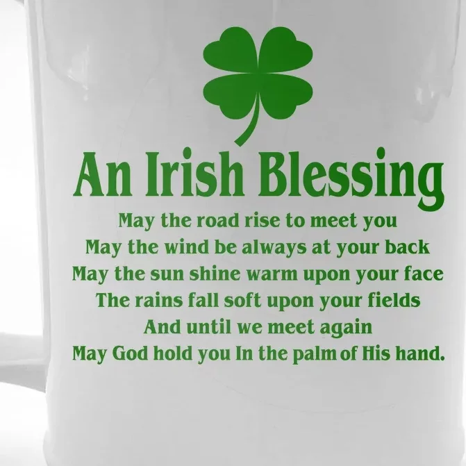 An Irish Blessing Front & Back Beer Stein