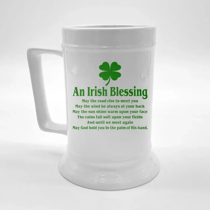 An Irish Blessing Front & Back Beer Stein