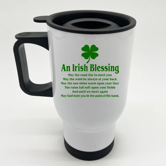 An Irish Blessing Front & Back Stainless Steel Travel Mug