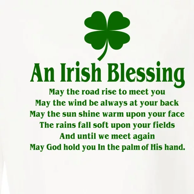 An Irish Blessing Cropped Pullover Crew