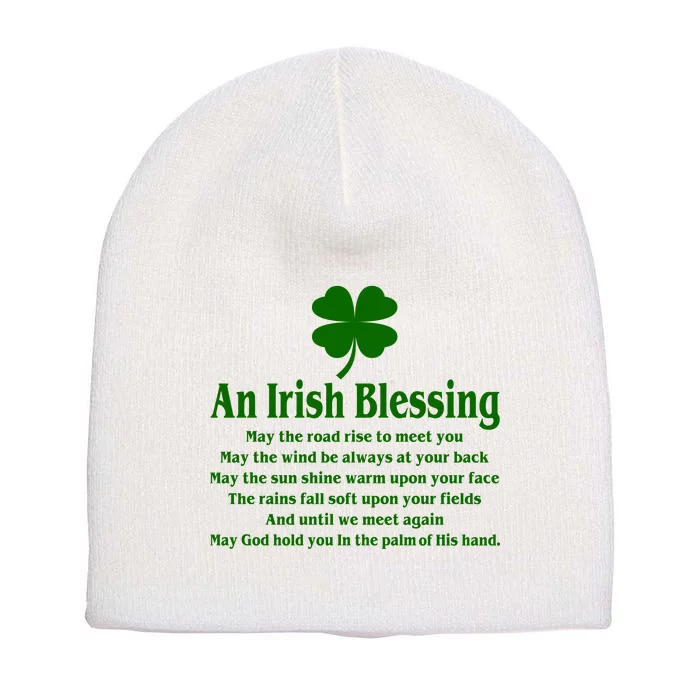 An Irish Blessing Short Acrylic Beanie