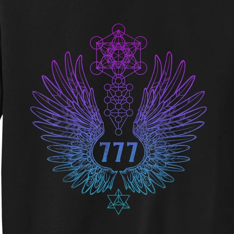 Angel Number 777 Sacred Geometry Healing Sweatshirt