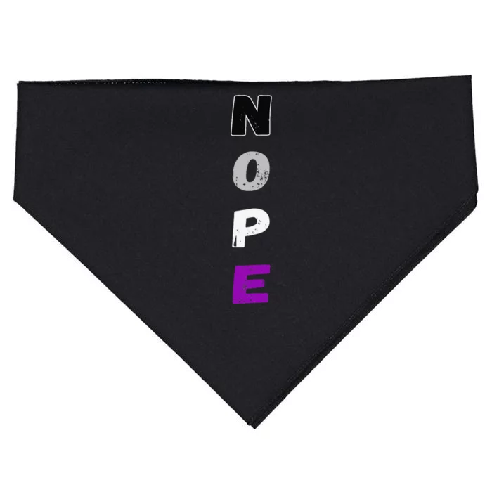 Asexual Nope Ace Pride Flag Asexuality Lgbt Community USA-Made Doggie Bandana