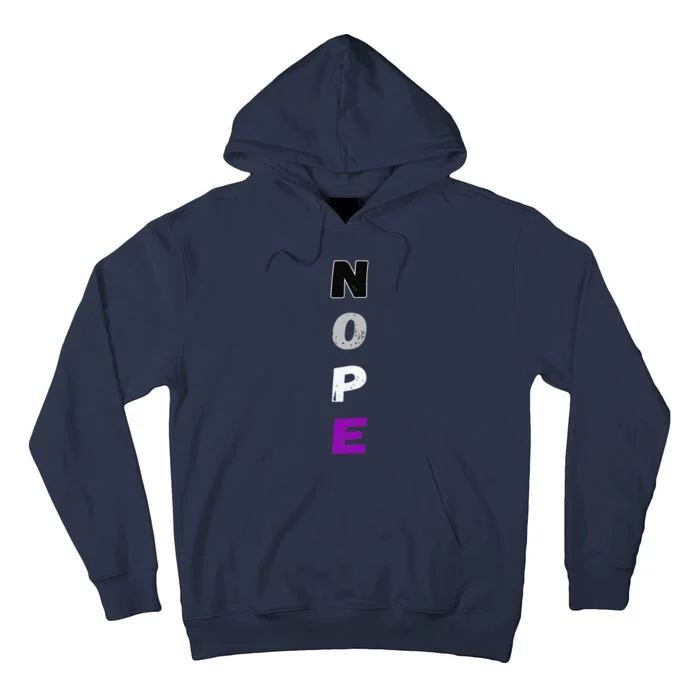 Asexual Nope Ace Pride Flag Asexuality Lgbt Community Tall Hoodie