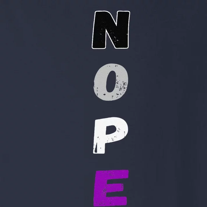 Asexual Nope Ace Pride Flag Asexuality Lgbt Community Toddler Long Sleeve Shirt