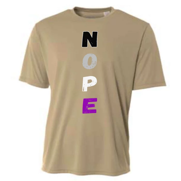 Asexual Nope Ace Pride Flag Asexuality Lgbt Community Cooling Performance Crew T-Shirt