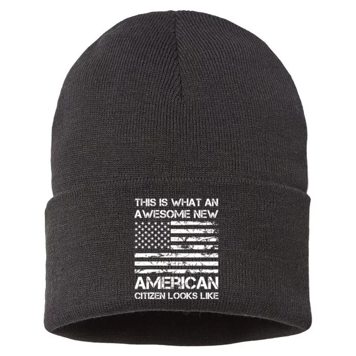 Awesome New American Citizen Looks Like US Citizenship Sustainable Knit Beanie