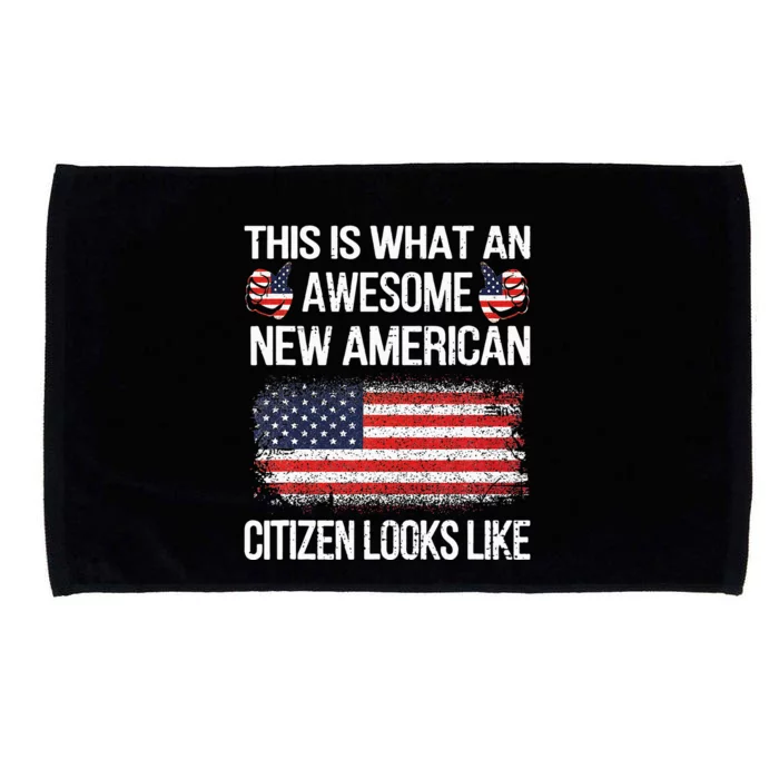 Awesome New American Flag US Citizenship USA US Citizen Microfiber Hand Towel