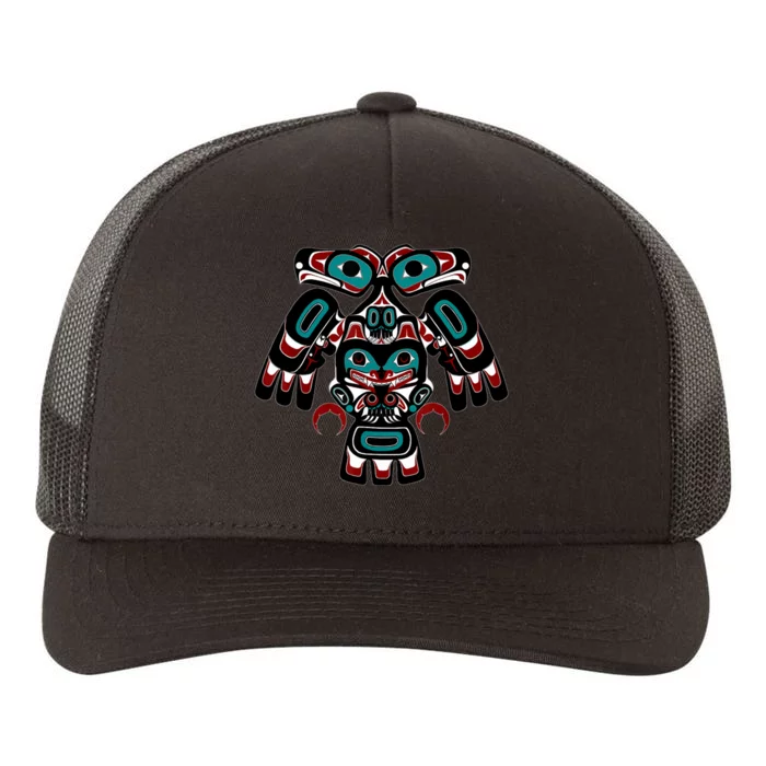 Alaska Native American Indian Tlingit Eagle Bear Clan Spirit Yupoong Adult 5-Panel Trucker Hat