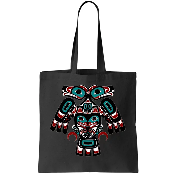 Alaska Native American Indian Tlingit Eagle Bear Clan Spirit Tote Bag