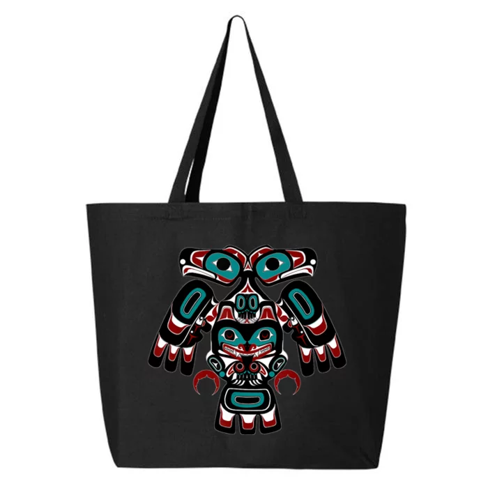 Alaska Native American Indian Tlingit Eagle Bear Clan Spirit 25L Jumbo Tote